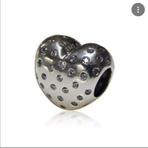 Exquiste Pandora Sterling Silver Sparkle Of Love Bead